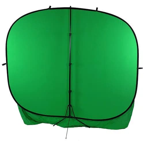 Fotodiox 8x14' Muslin Chromakey Green Backdrop for Collapsible Portable Backdrop Kit thumbnail 2