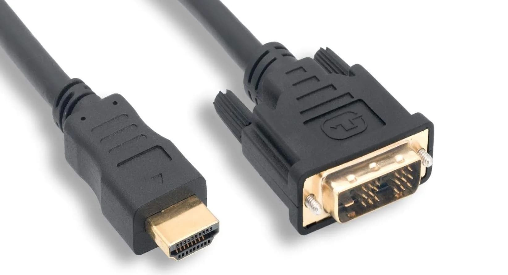 Nippon Labs 15 ft. HDMI to DVI Cable with Gold-Plated Connector Model DVI 5 HDMI | Copper Braided, 15 Feet, Black