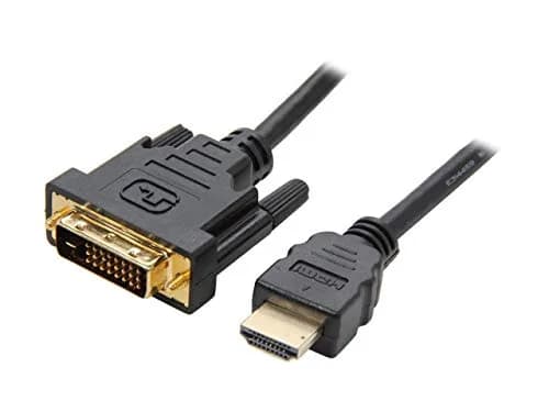 Nippon Labs 15 ft. HDMI to DVI Cable with Gold-Plated Connector Model DVI 5 HDMI | Copper Braided, 15 Feet, Black thumbnail 2