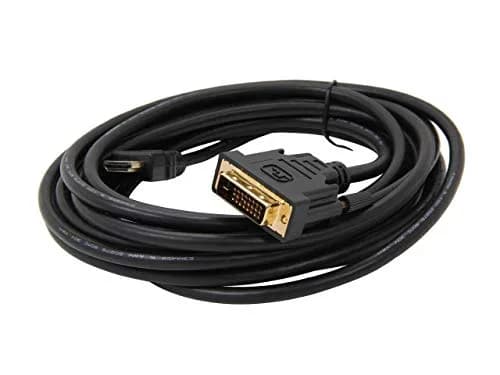 Nippon Labs 15 ft. HDMI to DVI Cable with Gold-Plated Connector Model DVI 5 HDMI | Copper Braided, 15 Feet, Black thumbnail 3