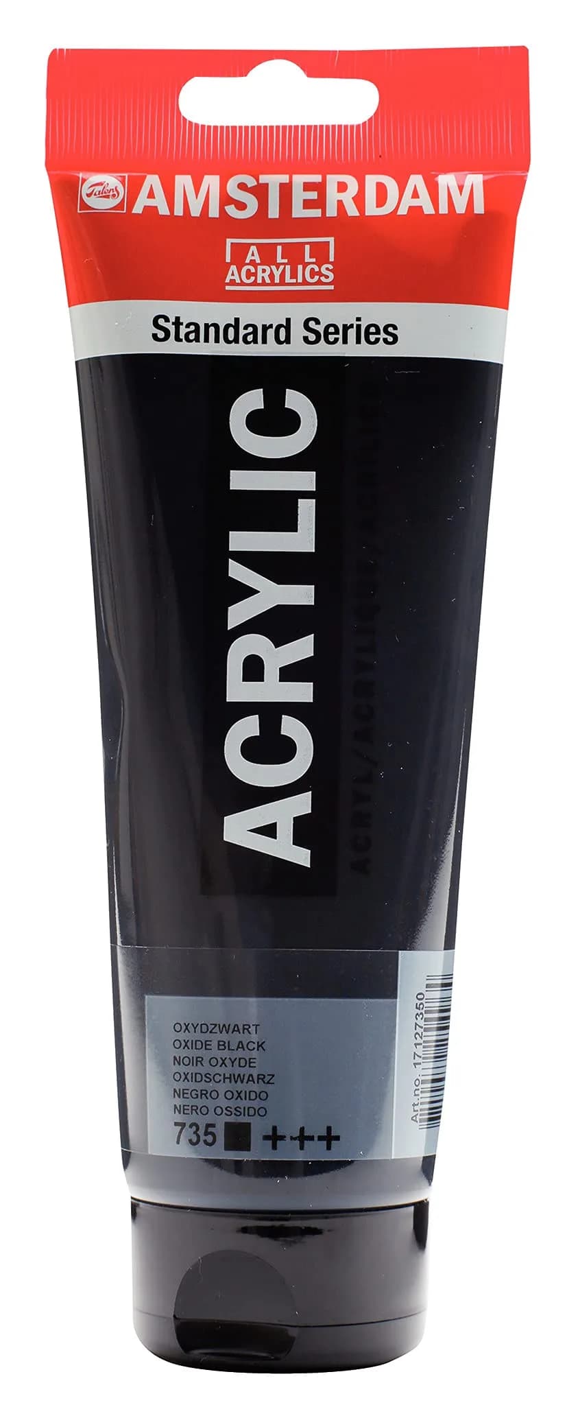 Amsterdam Standard Series Acrylic Paint Tube, Oxide Black 735, 250ml (8.45 Fl Oz) | Professional Grade, Fast-Drying, Multi-Surface — Oxide Black
