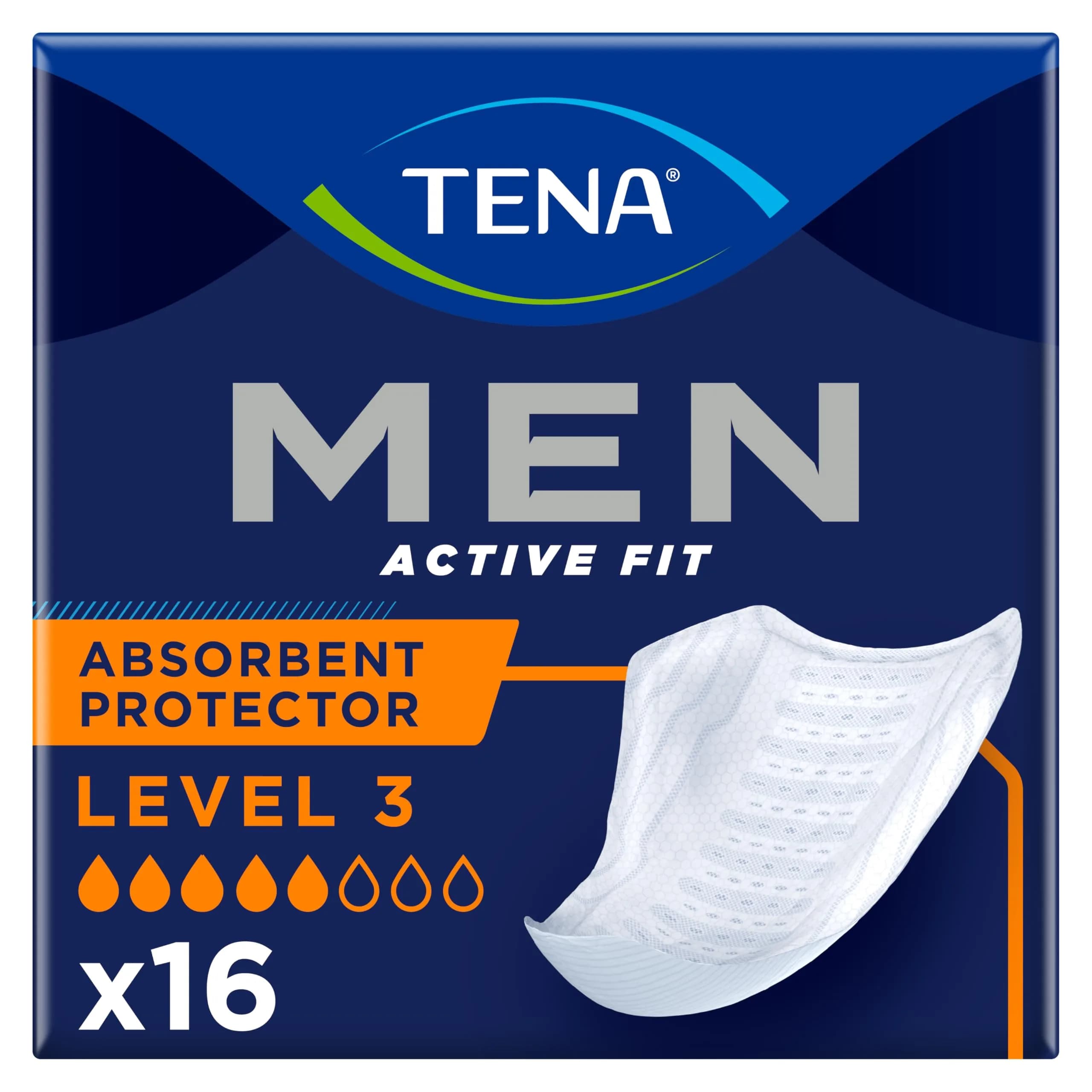 TENA Men Level 3 Protective Underwear 16 Count (Pack of 1) | High Absorbency for Men — Pack of 1