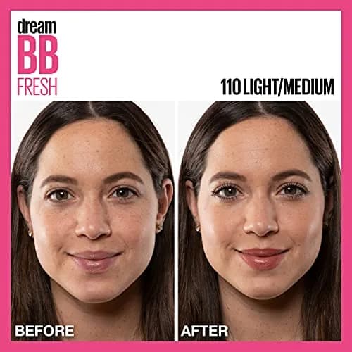 Maybelline Dream Fresh BB Cream SPF 30 Light/Medium | 29.57ml (1 Fl Oz) Oil-Free Hydrating Beauty Balm thumbnail 5