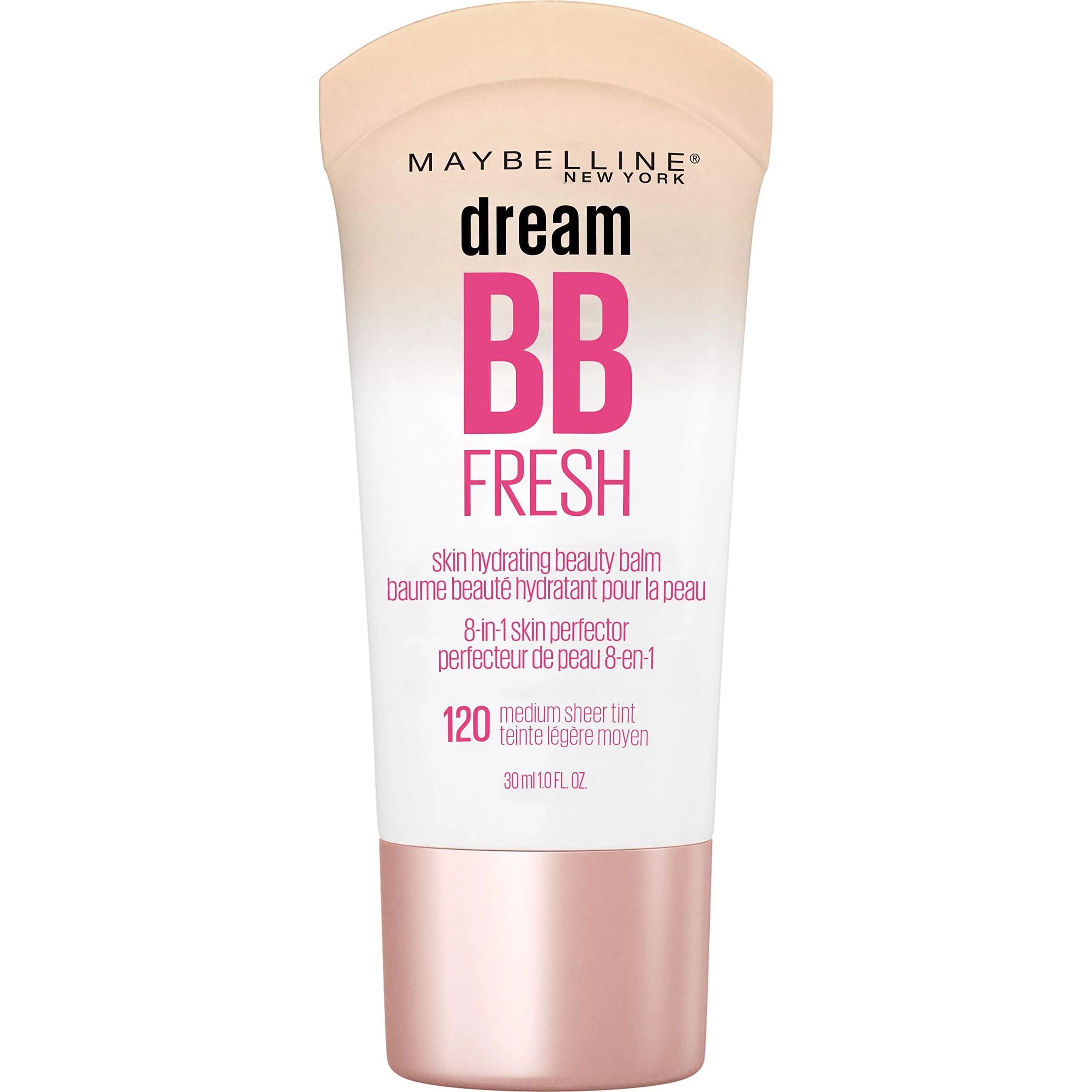 Maybelline Dream Fresh BB Cream SPF 30 Medium | 29.57 ml (1 Fl Oz) Hydrates, Brightens, Blurs Imperfections - main product image