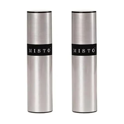 Misto Gourmet Olive Oil Sprayer Set of 2 Aluminum Bottles, 95ml (3.2 fl oz) Each | Even Mist for Healthy Cooking thumbnail 1