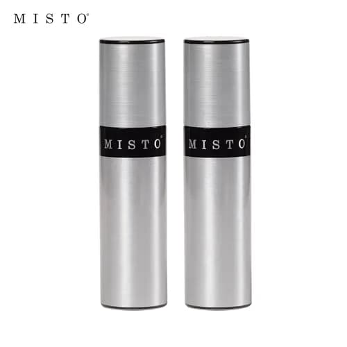 Misto Gourmet Olive Oil Sprayer Set of 2 Aluminum Bottles, 95ml (3.2 fl oz) Each | Even Mist for Healthy Cooking thumbnail 7