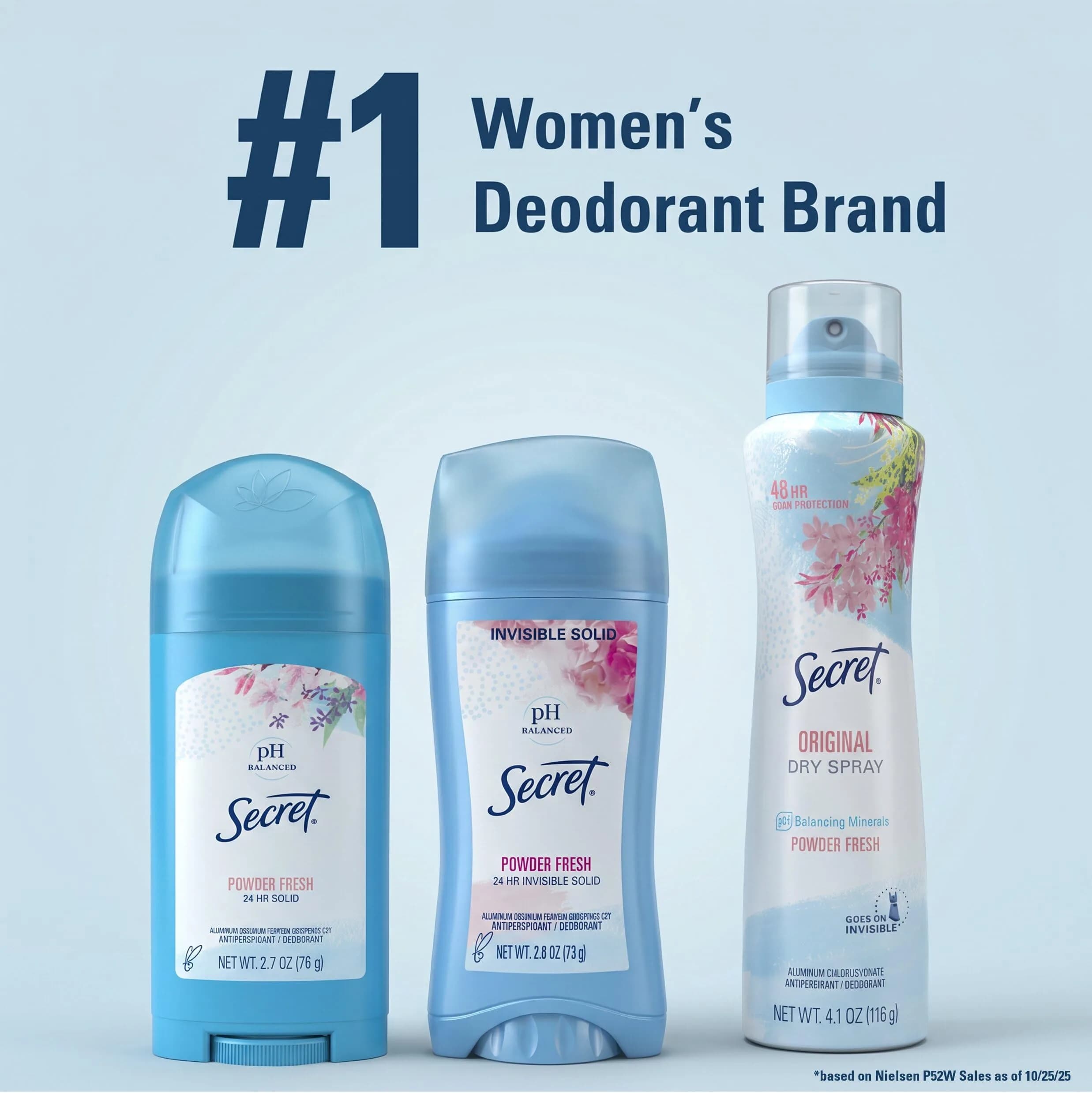 Secret Invisible Solid Clean Lavender Antiperspirant & Deodorant for Women, 5.2 oz (2.6 oz x 2) | 24hr Sweat & Odor Protection - view 9