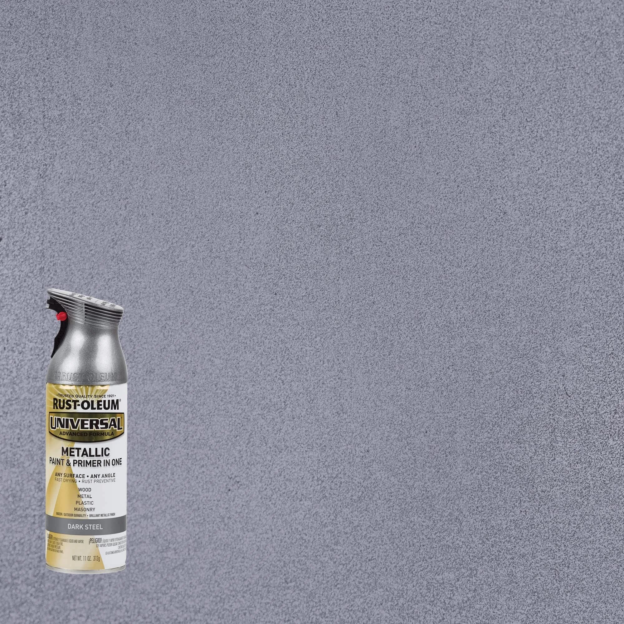 Rust-Oleum Universal All Surface Dark Steel Metallic Spray Paint, 11 oz - view 2