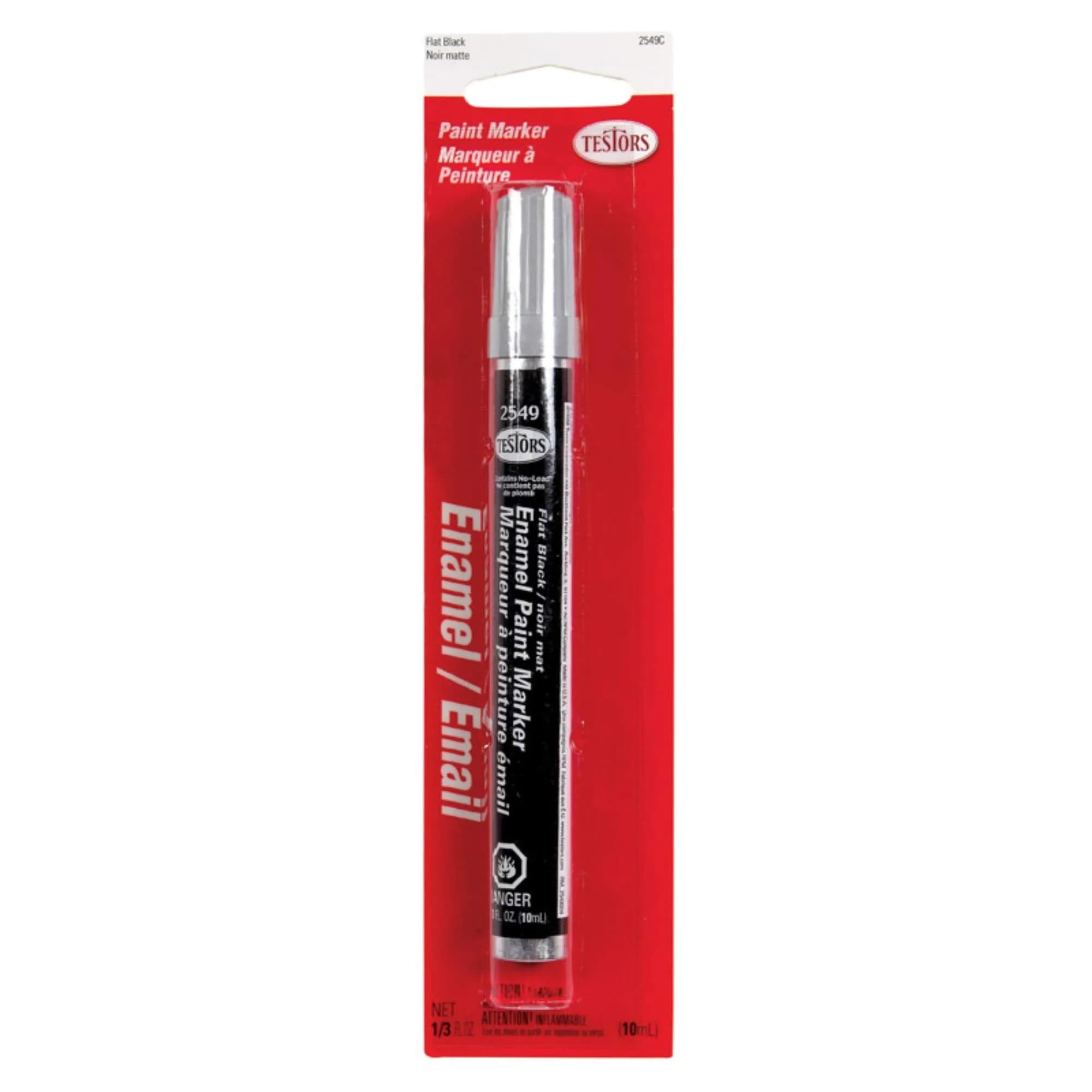 Testors Enamel Paint Marker Black Fine Tip | ASTM D-4236 Certified