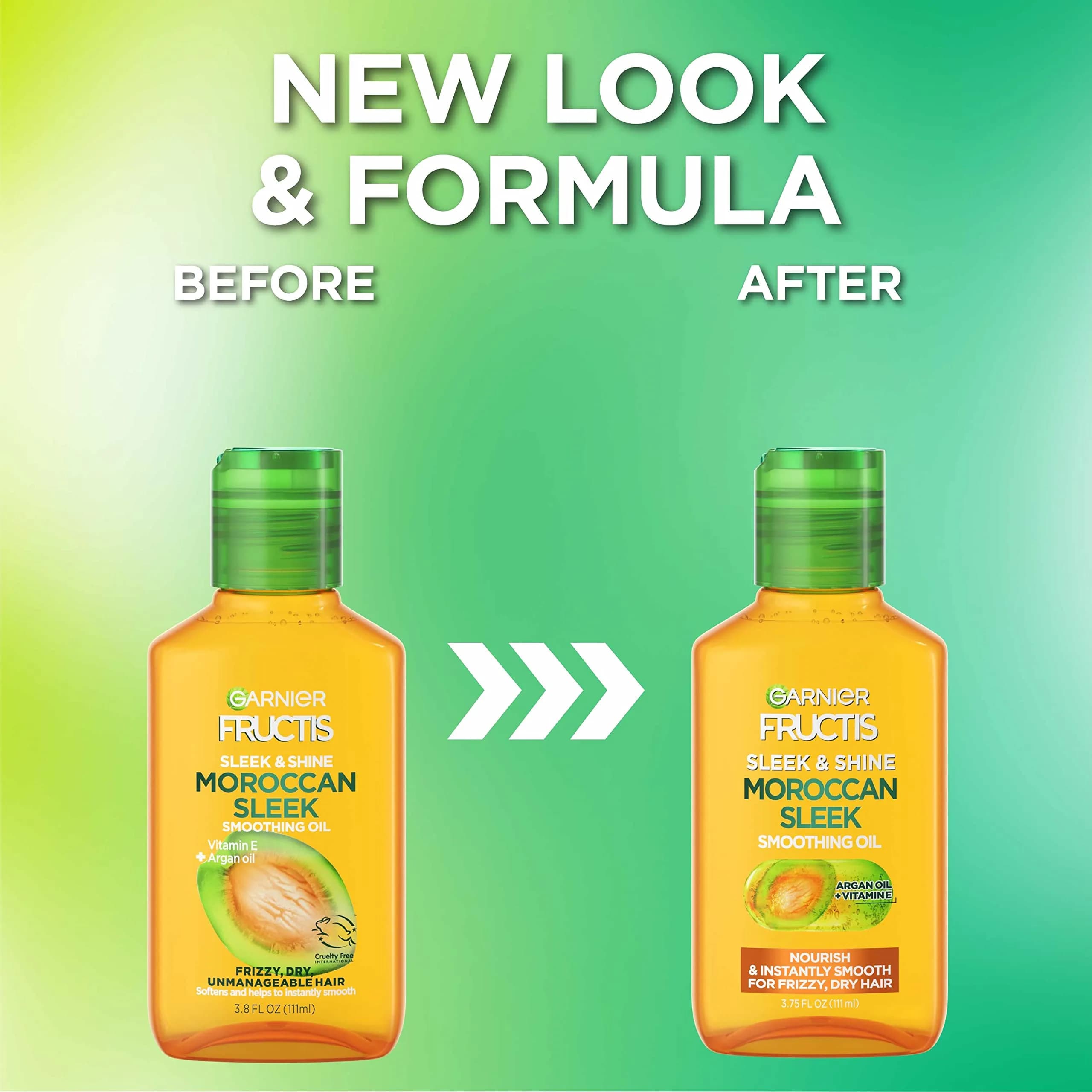 Garnier Fructis Sleek & Shine Moroccan Sleek Smoothing Oil 3.75 Fl Oz for Frizzy, Dry Hair - view 2