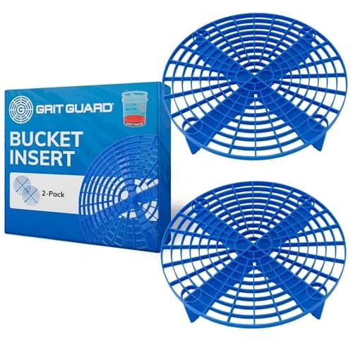 Grit Guard Blue Bucket Insert (2 Pack) | 2.5 inch Height, 10 inch Diameter, 5 Gallon Capacity | Prevents Scratches & Swirl Marks thumbnail 1