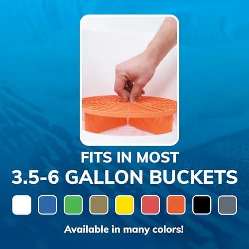 Grit Guard Blue Bucket Insert (2 Pack) | 2.5 inch Height, 10 inch Diameter, 5 Gallon Capacity | Prevents Scratches & Swirl Marks thumbnail 5