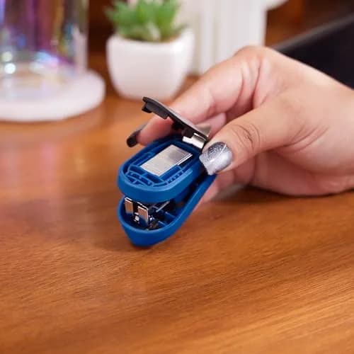 Swingline Mini Stapler 12 Sheet Capacity Blue | Compact Desk Stapler with Staples & Remover thumbnail 5