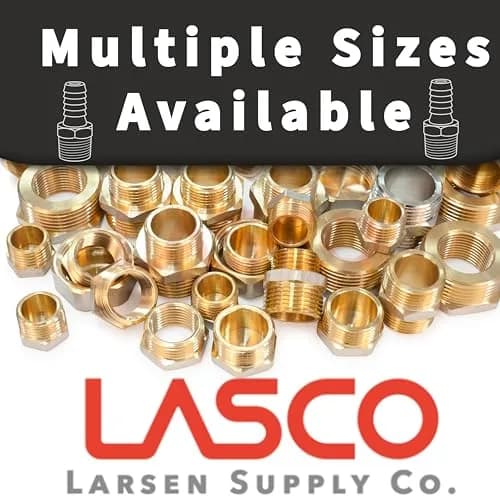 LASCO 17-4833 Brass Adapter 3/8-Inch Flare & 1/2-Inch Male Pipe Thread | Durable Plumbing Fitting thumbnail 5