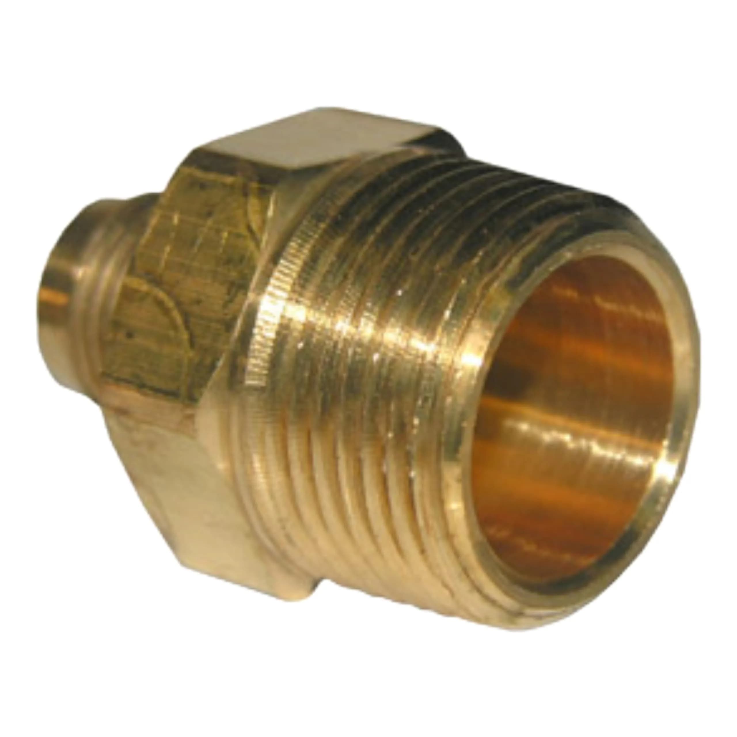 LASCO 17-4835 3/8-Inch Flare by 3/4-Inch Male Pipe Thread Brass Adapter | Durable Brass, Long-Lasting Connection