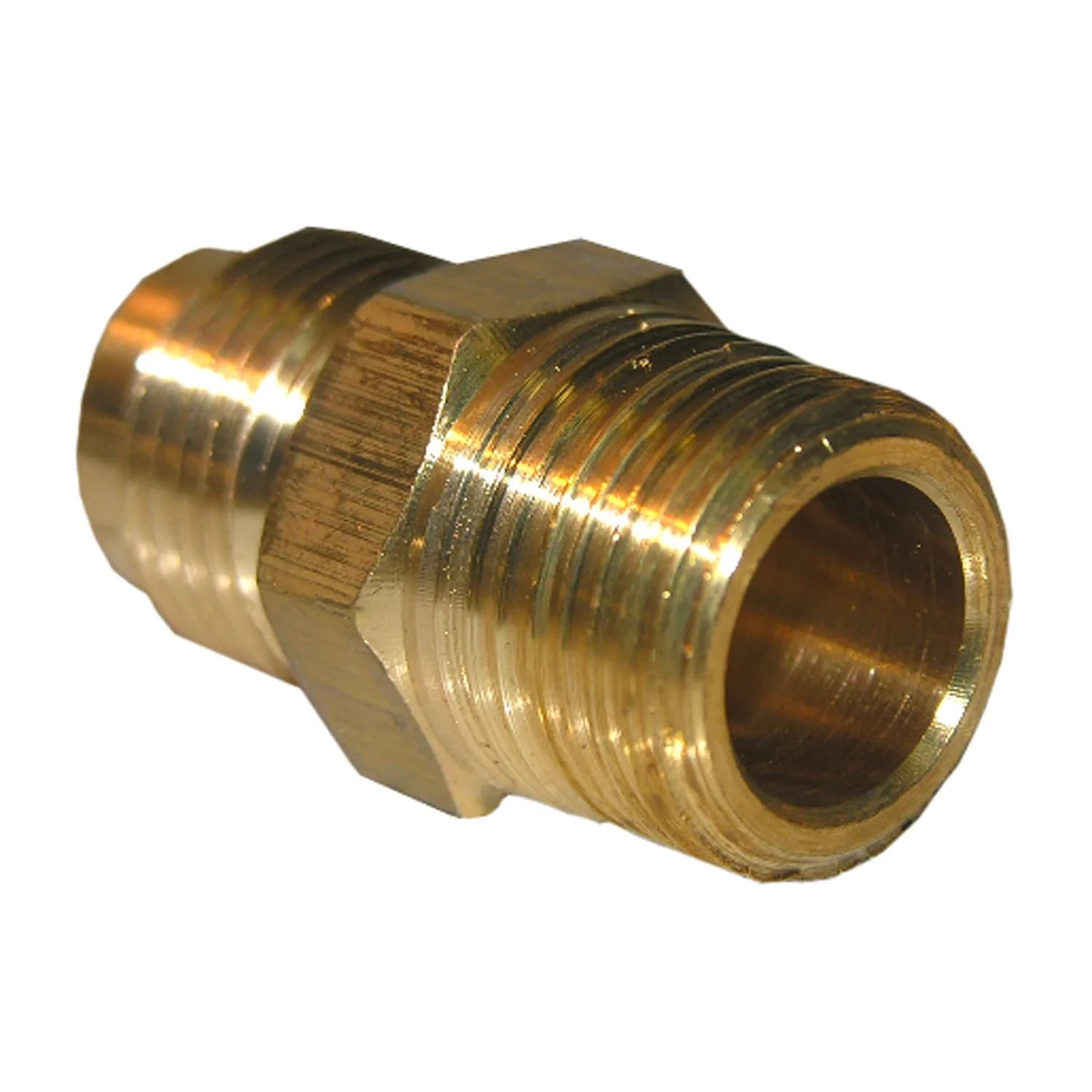 LASCO 17-4831 3/8-Inch Flare Brass Adapter | Male Pipe Thread, Durable, Not for Drinking Water - main product image