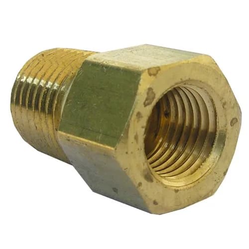 LASCO 17-6783 1/4-Inch Female Flare Brass Adapter | Durable, Long-Lasting Plumbing Fitting for Fuel, Oil, Gas Lines thumbnail 1