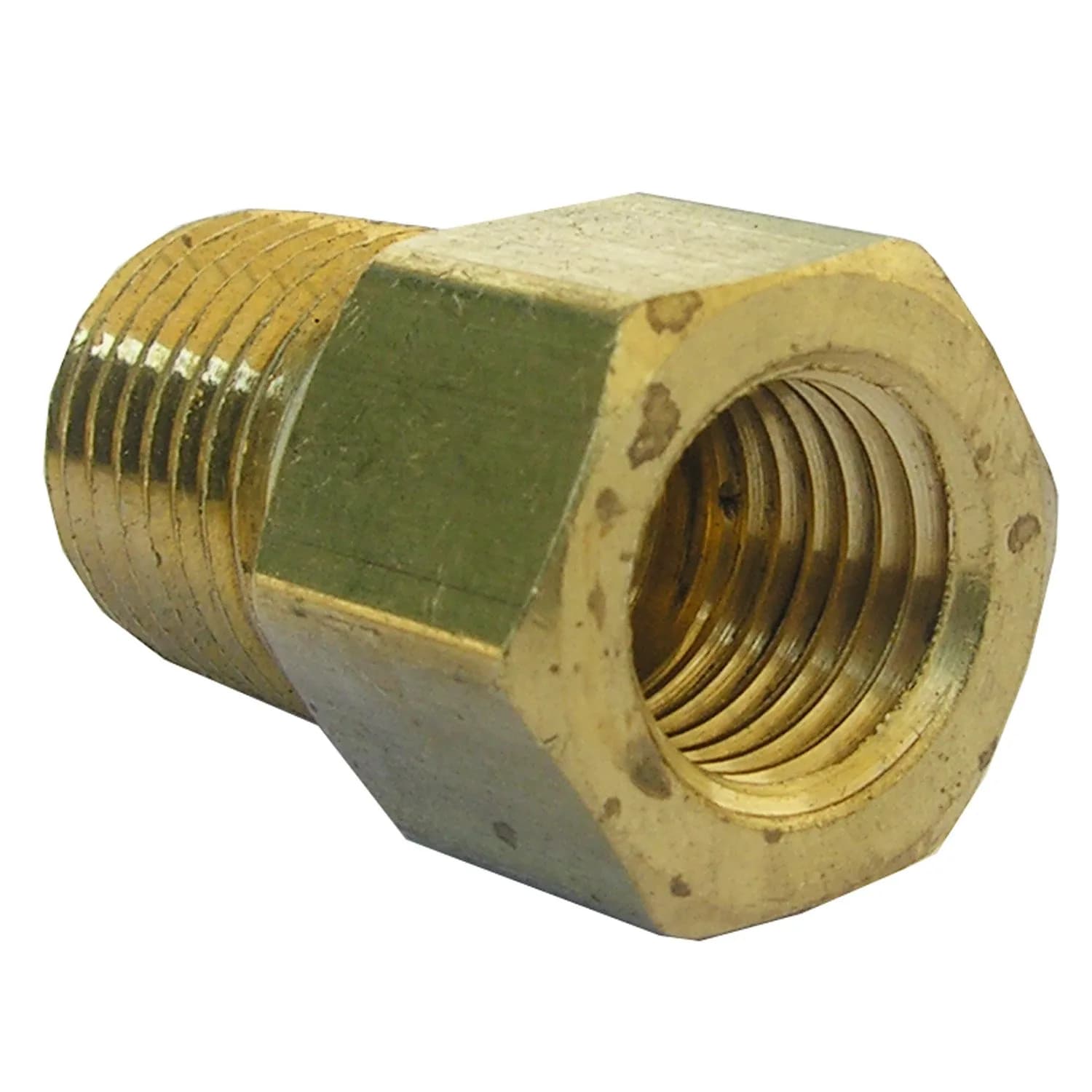 LASCO 17-6783 1/4-Inch Female Flare Brass Adapter | Durable, Long-Lasting Plumbing Fitting for Fuel, Oil, Gas Lines