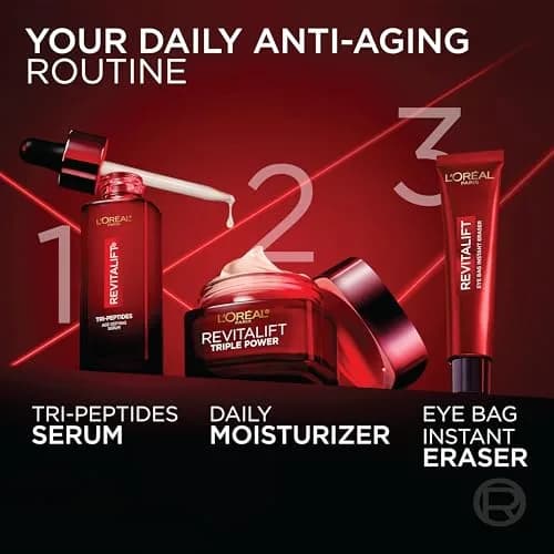 L'Oreal Paris Revitalift Triple Power Anti-Aging Face Moisturizer, 1.7 Oz | Reduces Wrinkles, Firms & Brightens Skin thumbnail 6