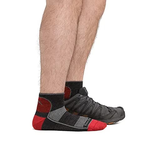 Darn Tough Vermont Men's Merino Wool 1/4 Ultra-Light Athletic Socks X-Large | Seamless, Breathable & Guaranteed for Life thumbnail 2