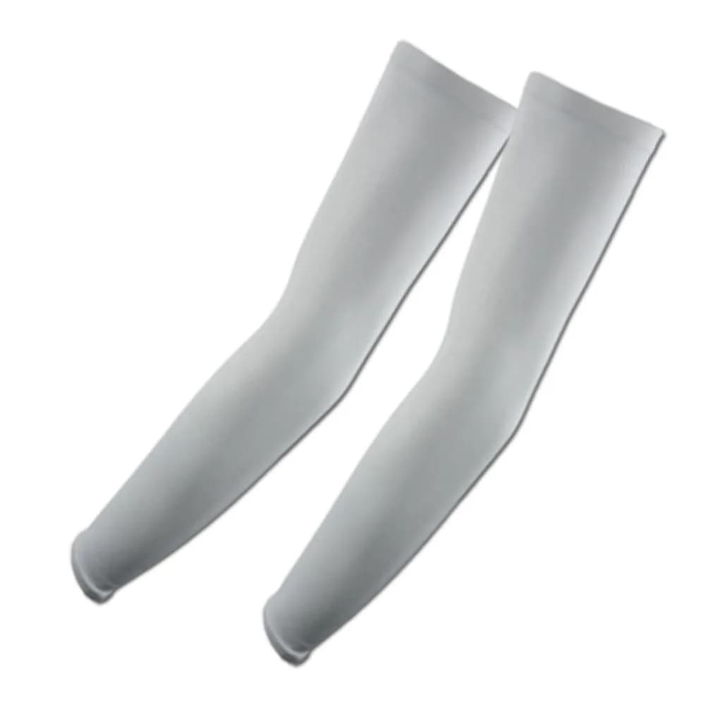 The Elixir Deco Gray Arm Cooling Sleeve (1 Pair) | UV Protection for Cycling, Driving, Outdoor Activities