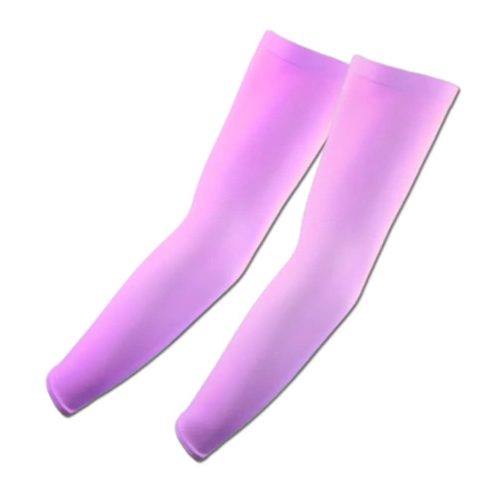 The Elixir Deco Purple Arm Cooling Sleeves (1 Pair) | UV Protection UPF 50+ for Cycling, Golf, Driving - main product image