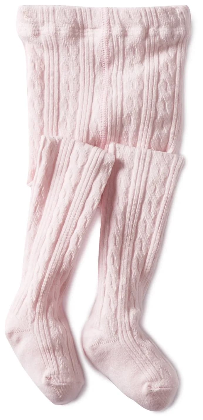 Jefferies Socks Girls 2-6X Cable Tight Pink 2-4 Years | Classic Style & Comfort - main product image