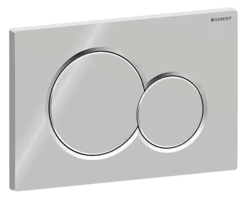 Geberit Samba Dual Flush Actuator Plate Chrome | For Concealed Tanks UP300/UP320/UP720 thumbnail 1