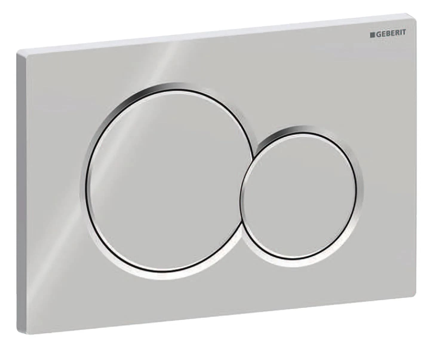 Geberit Samba Dual Flush Actuator Plate Chrome | For Concealed Tanks UP300/UP320/UP720 - main product image