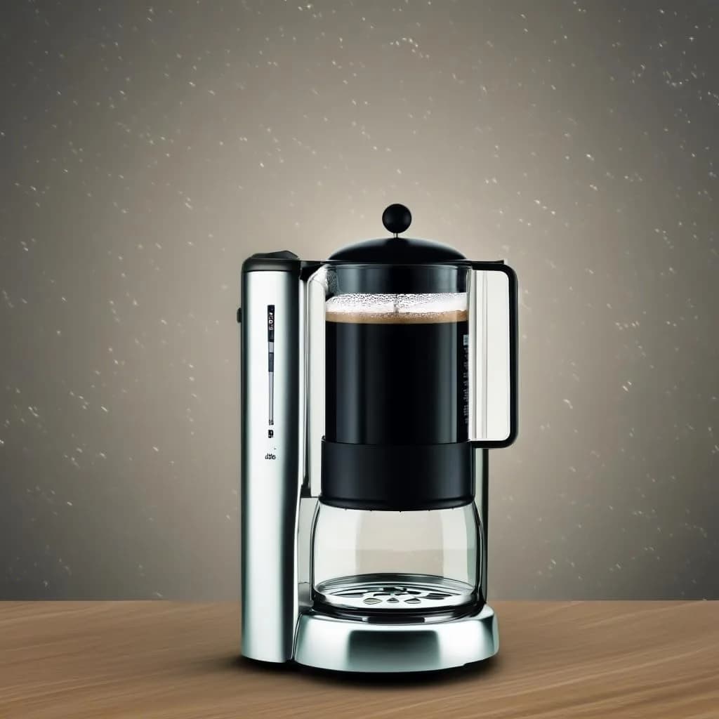 Bodum Brazil French Press Coffee Maker 1.5L (51oz) | Classic Black Glass & Stainless Steel - view 3