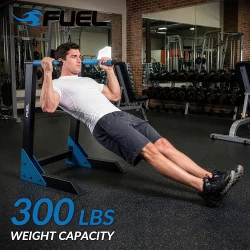 Fuel Pureformance Deluxe Dip Station with Olympic Rings | Heavy-Duty Steel Bodyweight Trainer (29.92" x 24.8" x 38.58") thumbnail 7