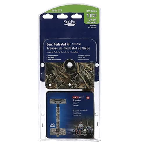 Attwood Lock'N-Pin 11" Pedestal Kit 3/4" Pin Camouflage 7"x7" Base | ABYC Code B Compliant Marine Seating thumbnail 7