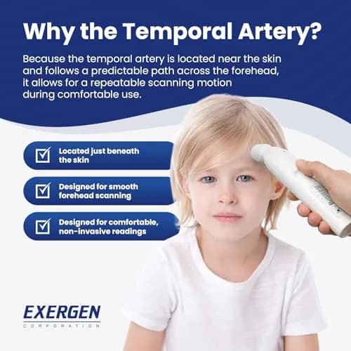 Exergen Temporal Artery Thermometer | Fast Accurate Forehead Reading for Kids & Adults thumbnail 9