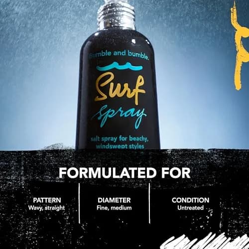 Bumble and bumble. Surf Sea Salt Spray | Volumizing | Air Dry Hair | Adds Tousled Beachy Texture + Matte Finish | For Fine to Medium Wavy, Straight Hair Types | Mini Travel Size, 1.7 Fl Oz thumbnail 6