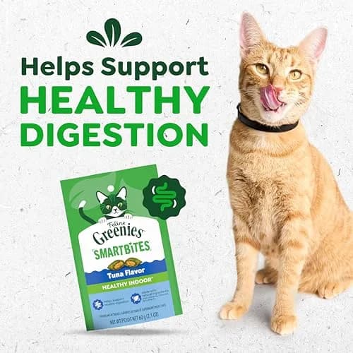 Greenies Feline Smartbites Tuna 2.1 oz | Supports Digestion & Weight Management thumbnail 2