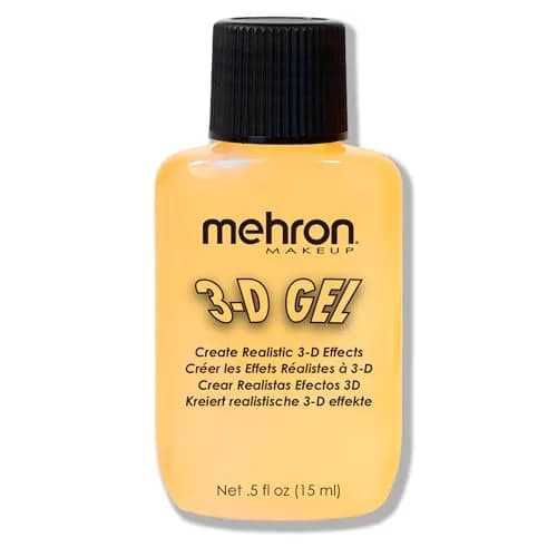 Mehron 3D Gel - 0.5 oz CLEAR | Special FX Gelatin Makeup for Realistic Effects thumbnail 1