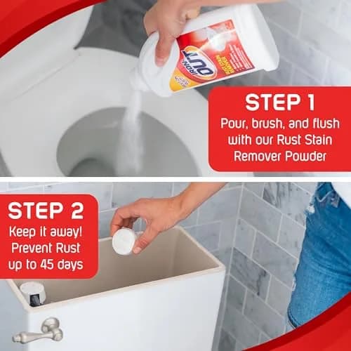 Iron OUT Rust Stain Remover Automatic Toilet Bowl Cleaner Tablets 6 Count | Prevents Rust & Hard Water Stains thumbnail 4