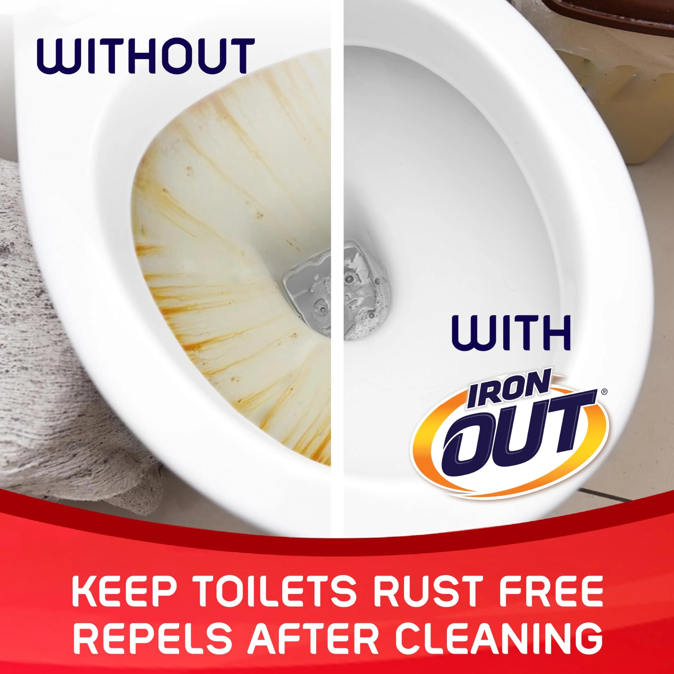 Iron OUT Rust Stain Remover Automatic Toilet Bowl Cleaner Tablets 6 Count | Prevents Rust & Hard Water Stains - view 5