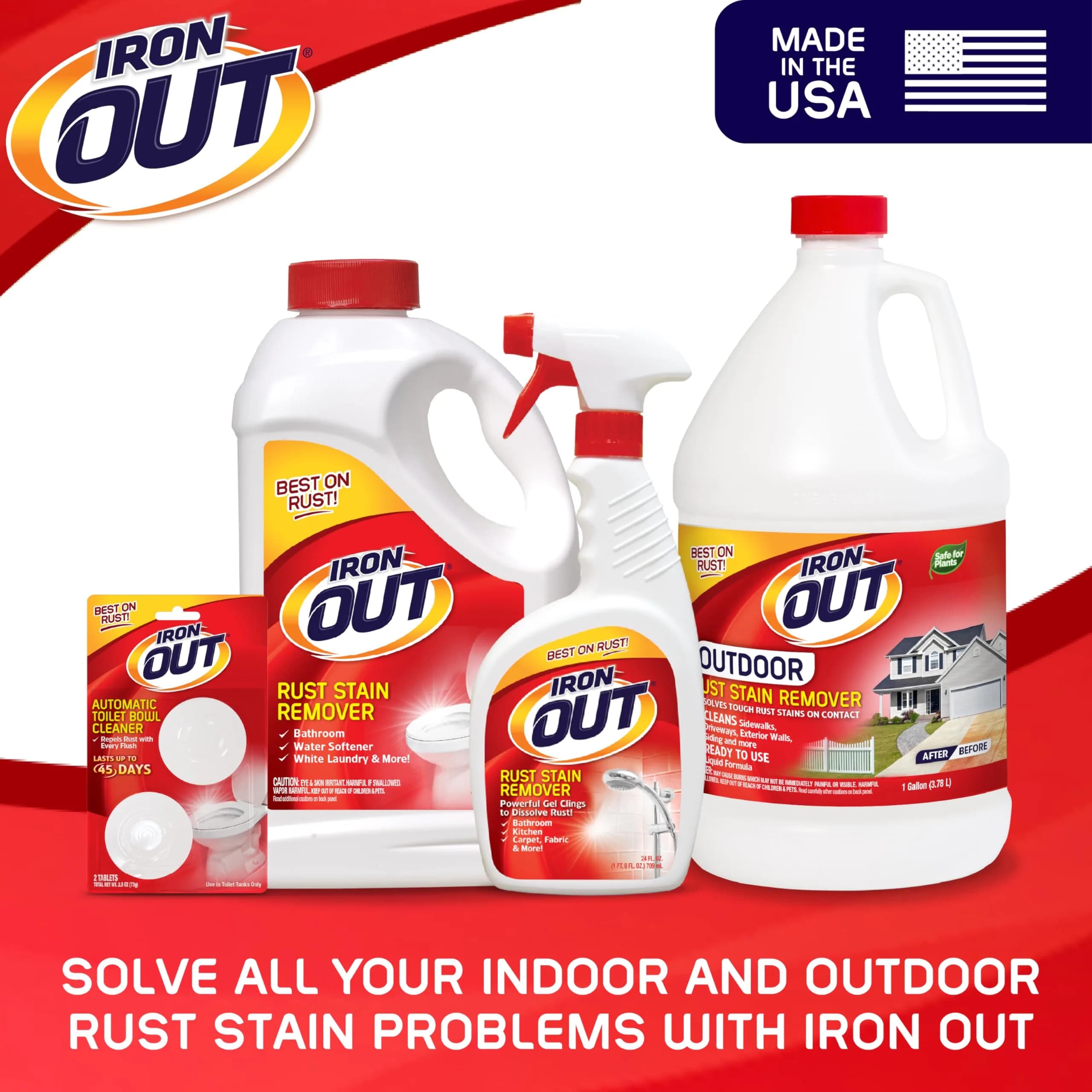 Iron OUT Rust Stain Remover Automatic Toilet Bowl Cleaner Tablets 6 Count | Prevents Rust & Hard Water Stains - view 7