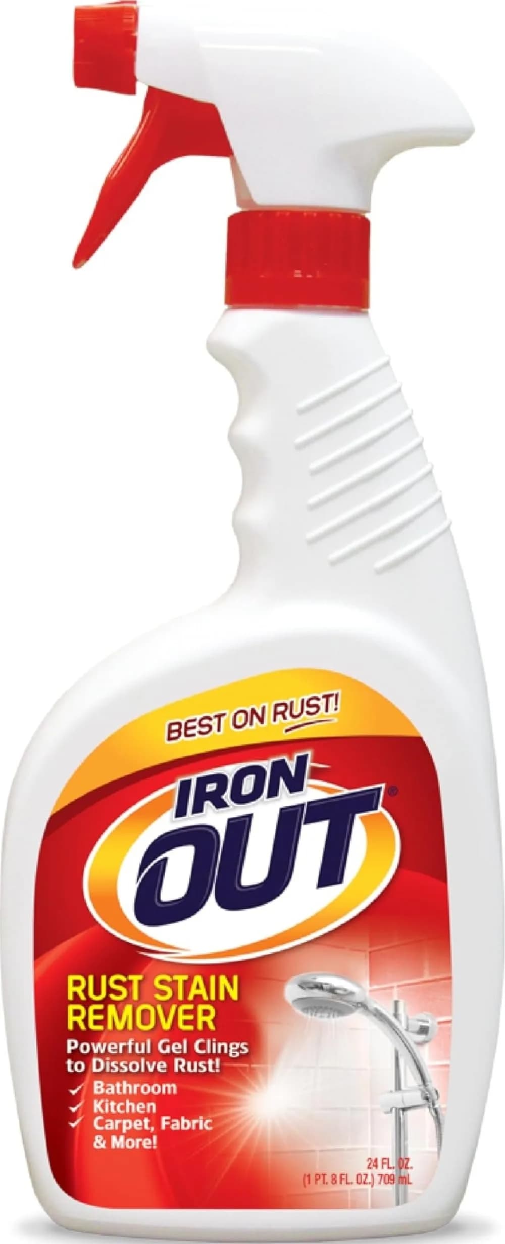 Iron OUT Rust Stain Remover Spray Gel 710ml (24 Fl Oz) | Clings to Dissolve Rust Stains on Contact - main product image