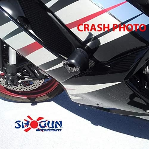 Shogun Motorsports Kaw ZX6 ZX6R ZX6RR ZX636 2007 2008 Black No Cut Frame Sliders | Premium USA Quality thumbnail 4