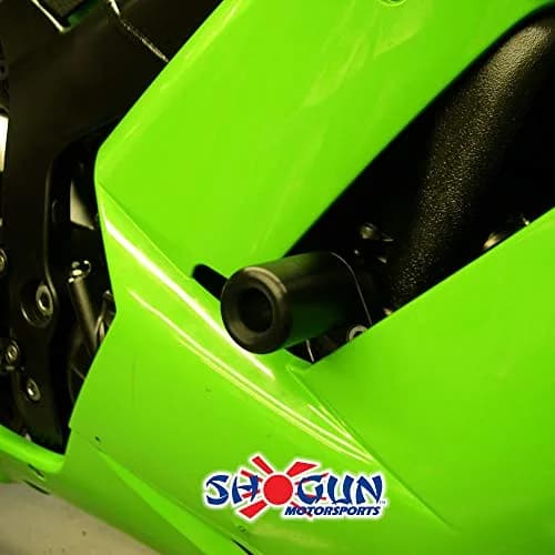 Shogun Motorsports Kaw ZX6 ZX6R ZX6RR ZX636 2007 2008 Black No Cut Frame Sliders | Premium USA Quality thumbnail 3
