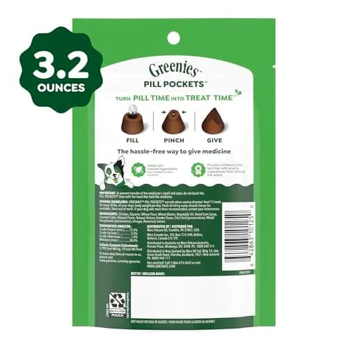 Greenies Pill Pockets Small Size Dog Treats Hickory Smoke Flavor 3.2 oz (90.7 g) | Vet-Recommended for Hiding Pills thumbnail 9