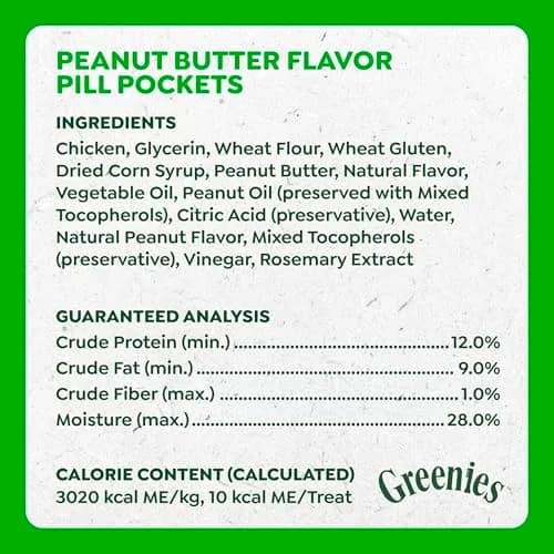 Greenies Peanut Butter Pill Pockets Small Size Dog Treats 30 Count (1.5 oz) | Vet-Recommended for Small Dogs thumbnail 4