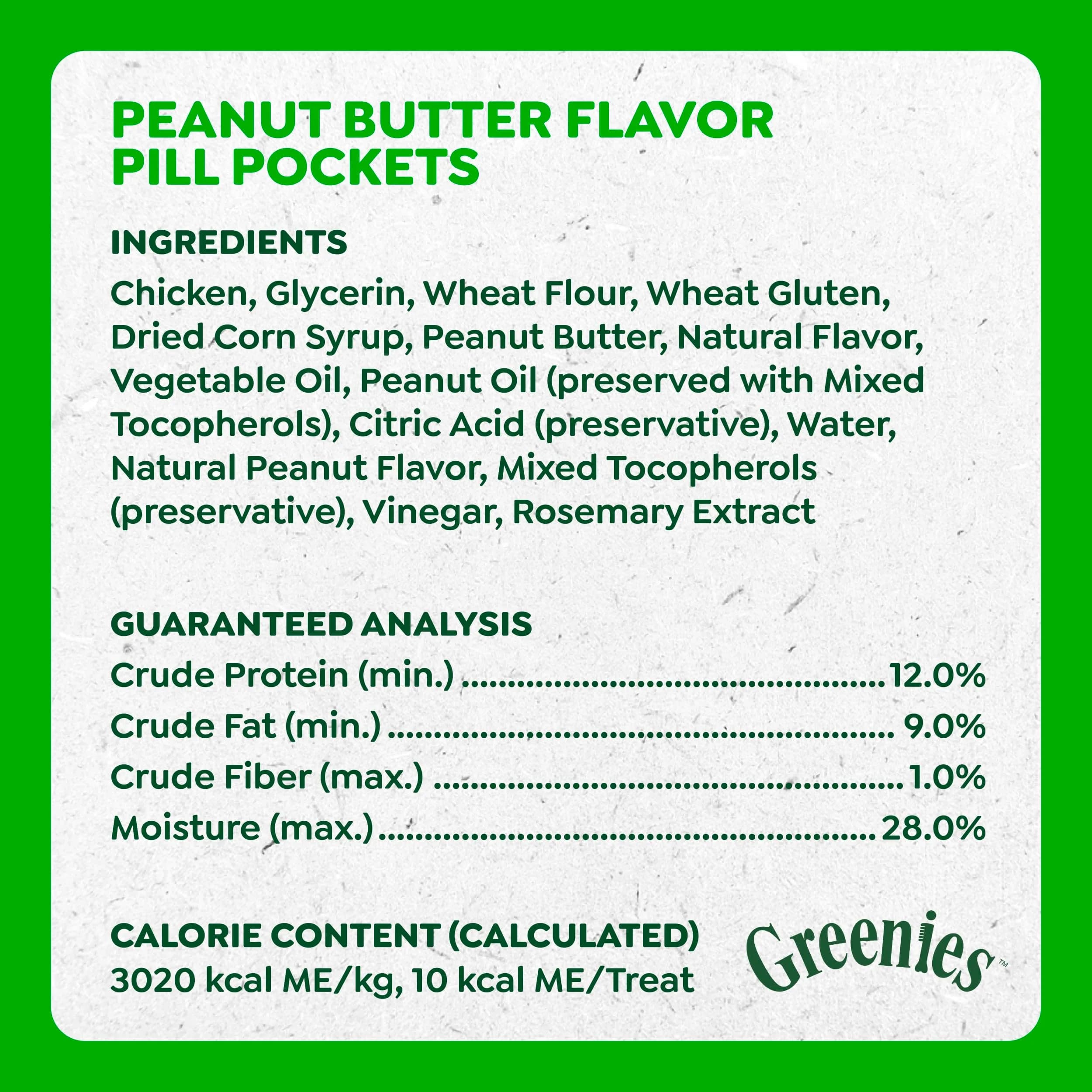 Greenies Peanut Butter Pill Pockets Small Size Dog Treats 30 Count (1.5 oz) | Vet-Recommended for Small Dogs - view 4