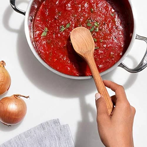 OXO Good Grips 3-Piece Wooden Spoon Set | Solid Beechwood, Safe for Non-Stick Cookware, Hand Wash Only thumbnail 6