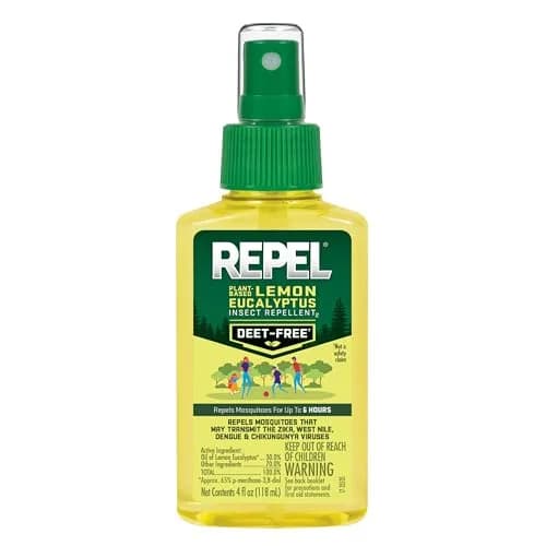 Repel Plant-Based Lemon Eucalyptus Insect Repellent 4 Fl Oz | DEET-Free Mosquito Barrier for Outdoors & Travel thumbnail 1