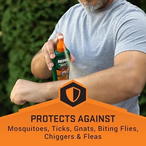 Repel Sportsmen Max Formula Pump Spray 40% DEET Insect Repellent 180ml (6 Fl Oz) | EPA Registered for Mosquitoes & Ticks thumbnail 2
