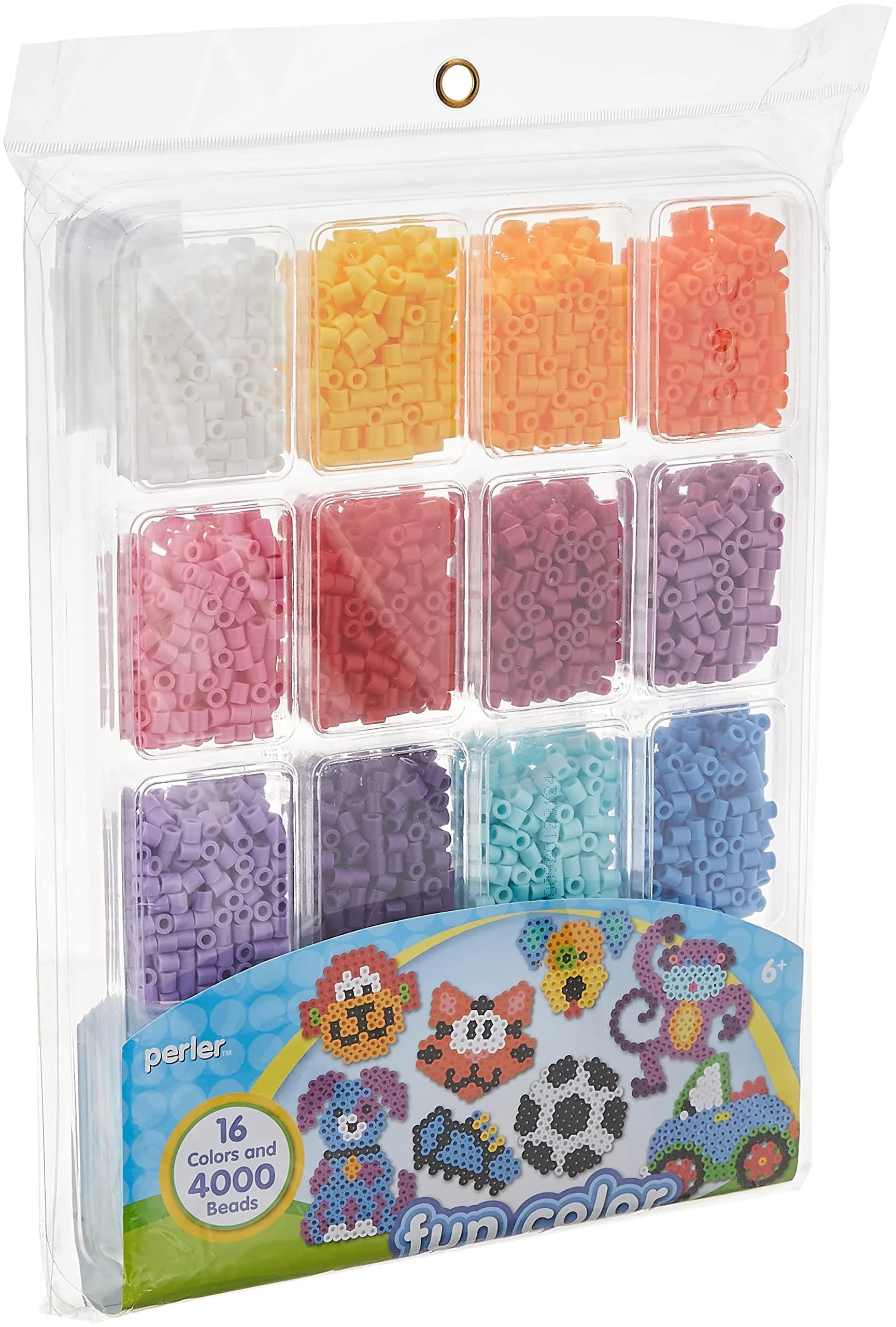 Perler Beads Fun Colors Fuse Beads with Storage Tray | 4000 pcs