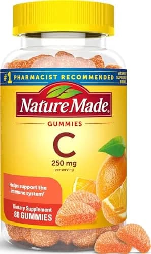 Nature Made Vitamin C Gummies 250mg 80 Count | Immune Support with Antioxidant Benefits thumbnail 1